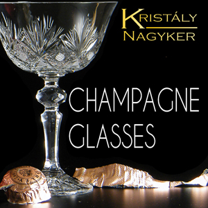 Champagne glasses from Black Crystal Ajka