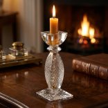 Lace * Lead crystal Candle holder 20.5 cm (Domb13026)