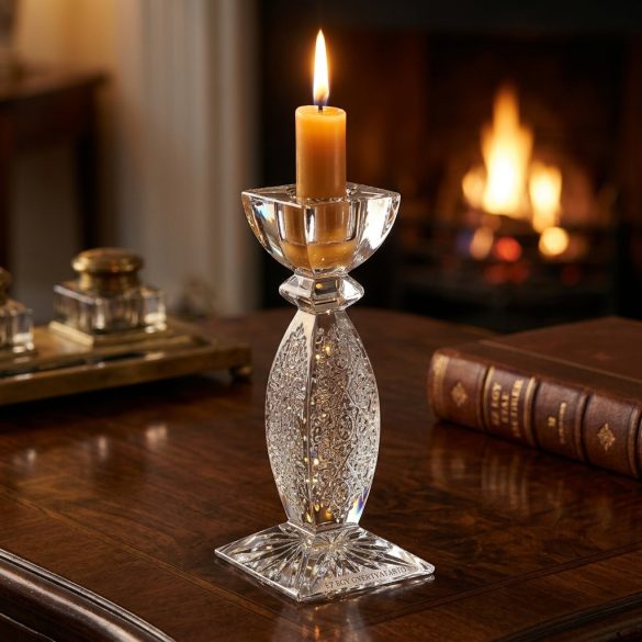 Lace * Lead crystal Candle holder 20.5 cm (Domb13026)