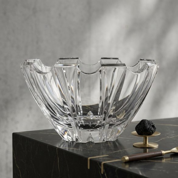 Modern * Lead crystal Oval bowl 21 cm (15018)