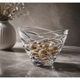 Modern * Lead crystal Oval bowl 21 cm (15218)