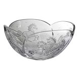 Other Goods * Crystal Horse bowl 25 cm (Sze16416)