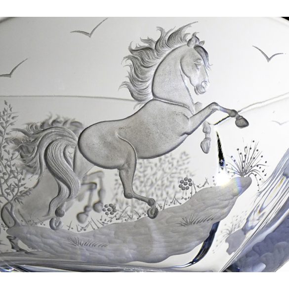 Other Goods * Crystal Horse bowl 25 cm (Sze16416)