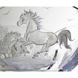 Other Goods * Crystal Horse bowl 25 cm (Sze16416)