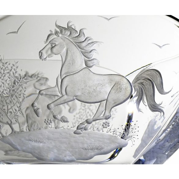 Other Goods * Crystal Horse bowl 25 cm (Sze16416)