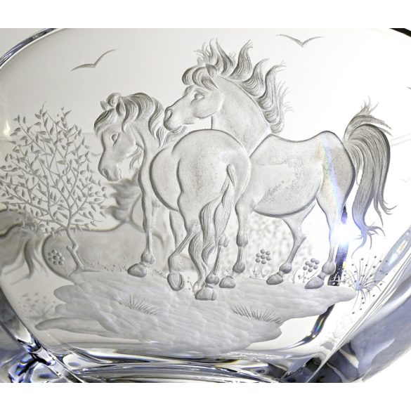 Other Goods * Crystal Horse bowl 25 cm (Sze16416)