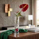Other Goods * Lead crystal Tube vase 18 cm (Sze16439)