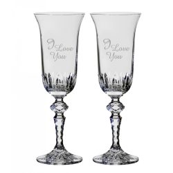   Other Goods * Crystal Romantic crystal Champagne flute glass 3 (2 pcs) (LSZO17060)