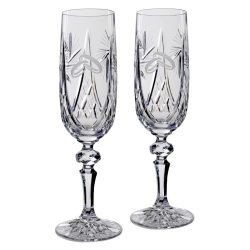   Victoria * Crystal Crystal champagne set for wedding (2 pcs) (MGyű17198)