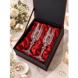 Victoria * Crystal Crystal champagne set for wedding (2 pcs) (MGyű17198)