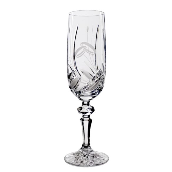 Viola * Crystal Champagne glass 180 ml (MGyű17220)