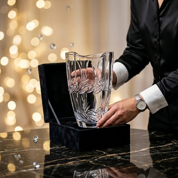 Viola * Crystal Barrel vase 23 cm (Smi17267)