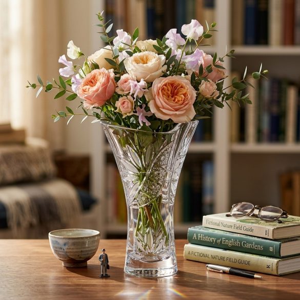 Liliom * Crystal X vase 25.5 cm (Smi17557)