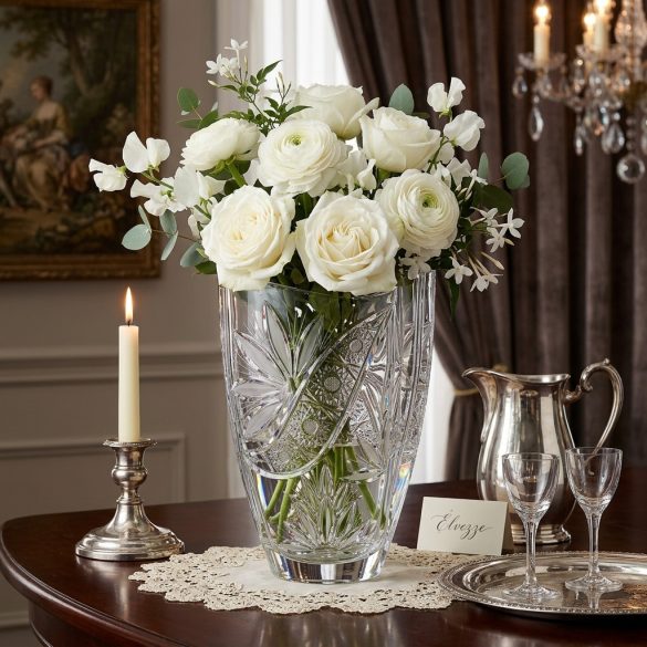 Liliom * Crystal Barrel vase 23 cm (Smi17567)