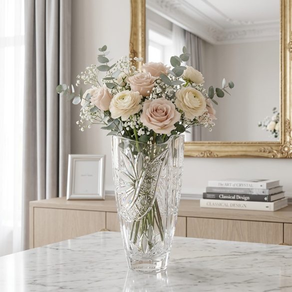 Liliom * Crystal Barrel vase 28 cm (Smi17568)