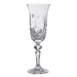 Viola * Crystal Champagne flute glass 150 ml (L17907)