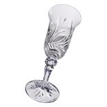 Viola * Crystal Champagne flute glass 150 ml (L17907)