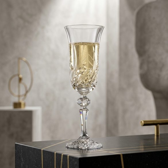 Viola * Crystal Champagne flute glass 150 ml (L17907)