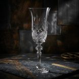 Viola * Crystal Champagne flute glass 150 ml (L17907)