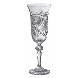 Kőszeg * Crystal Champagne flute glass 150 ml (L18307)
