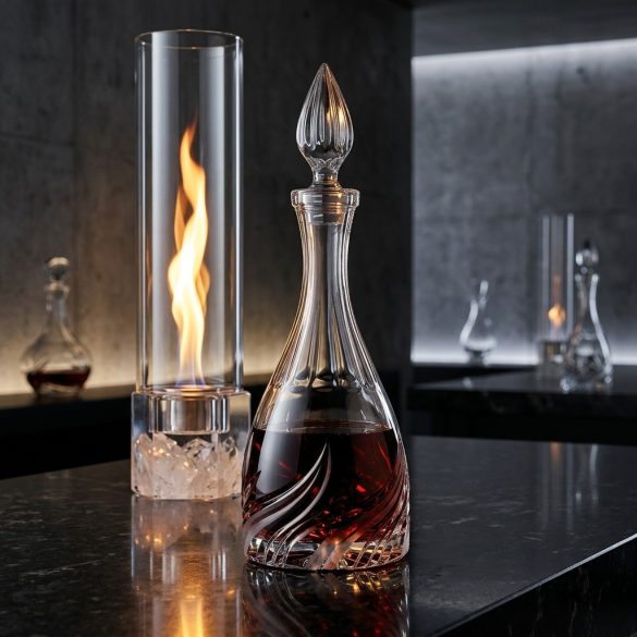 Fire * Crystal Wine bottle 1000 ml (H18666)