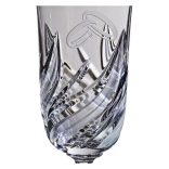 Fire * Crystal Crystal Champagne flute set for wedding (2 pcs) (LGyű18698)