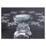 Small Flowers * Crystal Cake stand with foot 30 cm (19603)